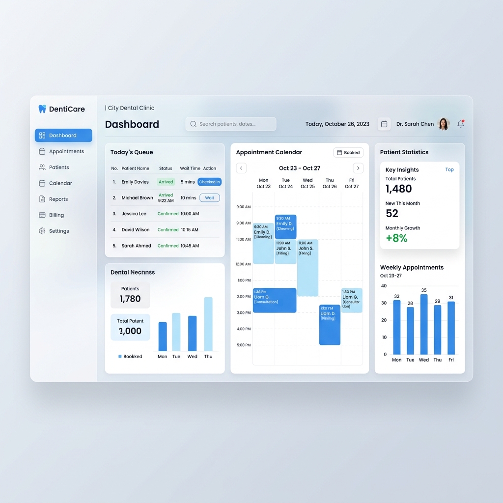 Dashboard ClinCare Hub